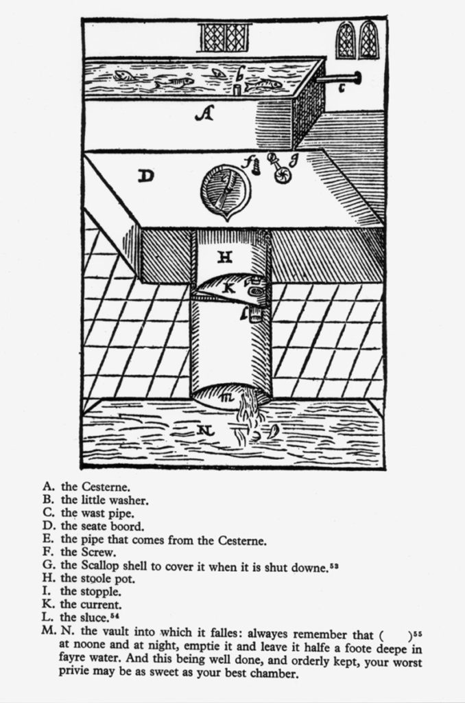 The first toilet