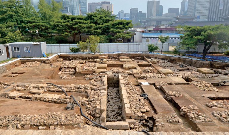 remains of public toilet in Seoul