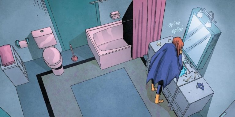 batgirl bathroom meme