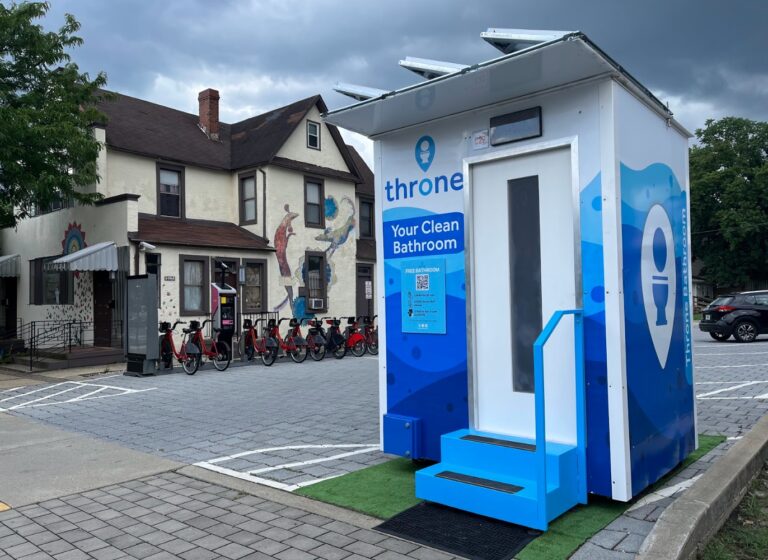 high-tech public toilet