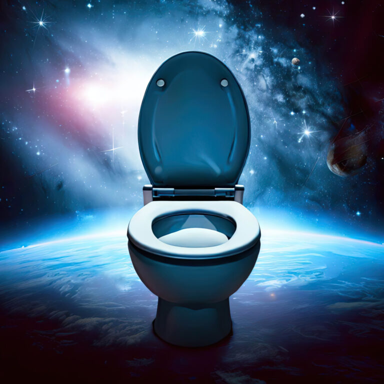 toilet in the space