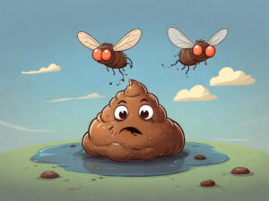 Why does poop attract flies?