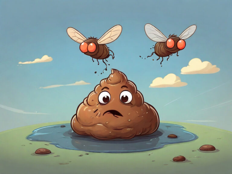 poop and fly