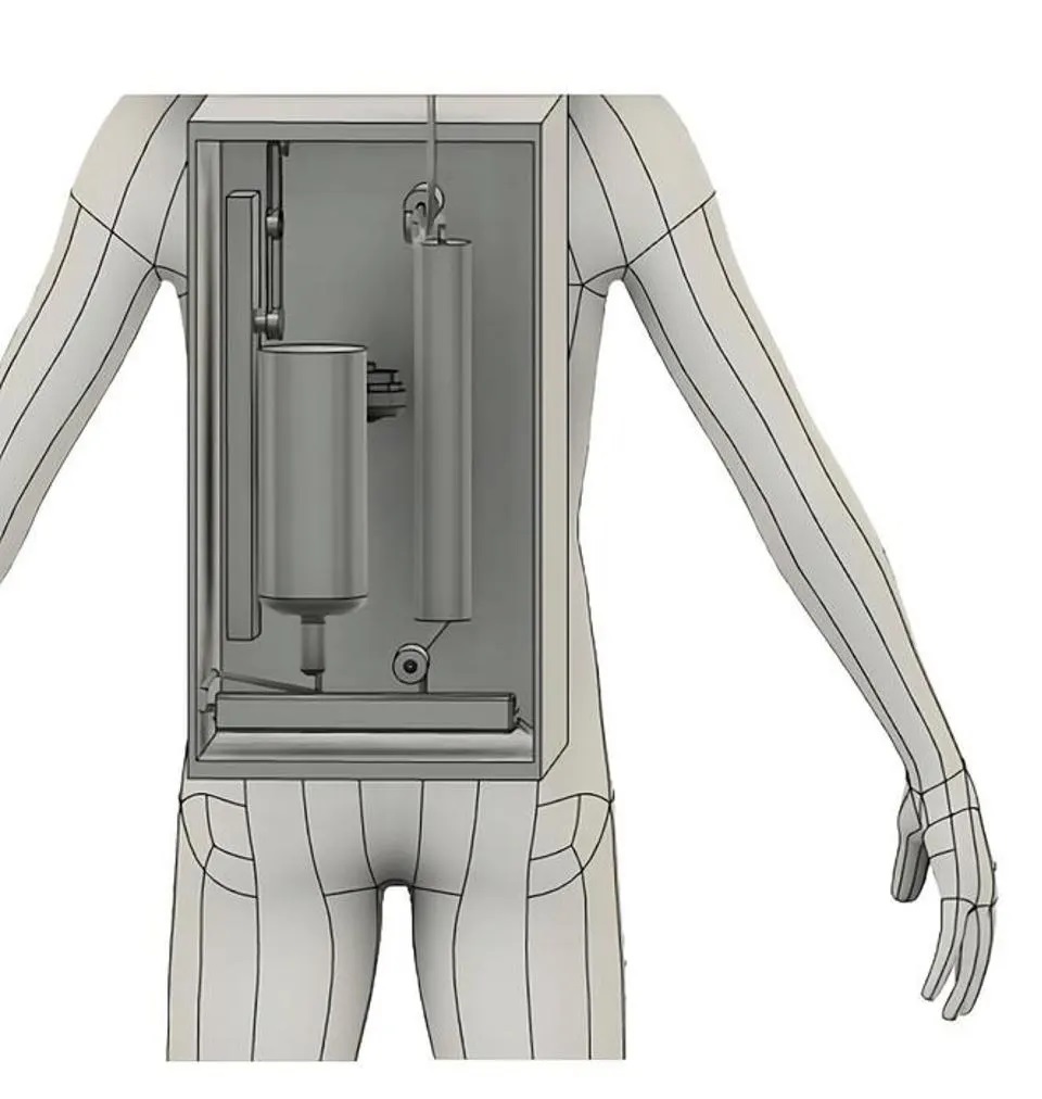 pee spacesuit back view