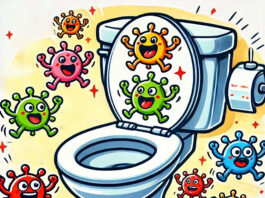 germs on toilet seat